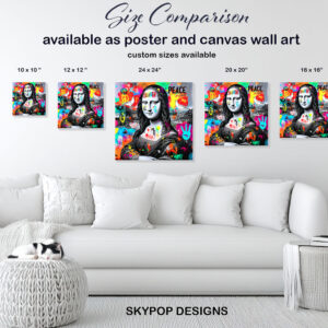 Mona Lisa Peace Love Art