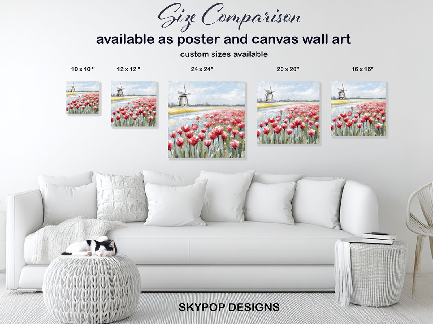 7.jpg Poppy Field Windmill Art