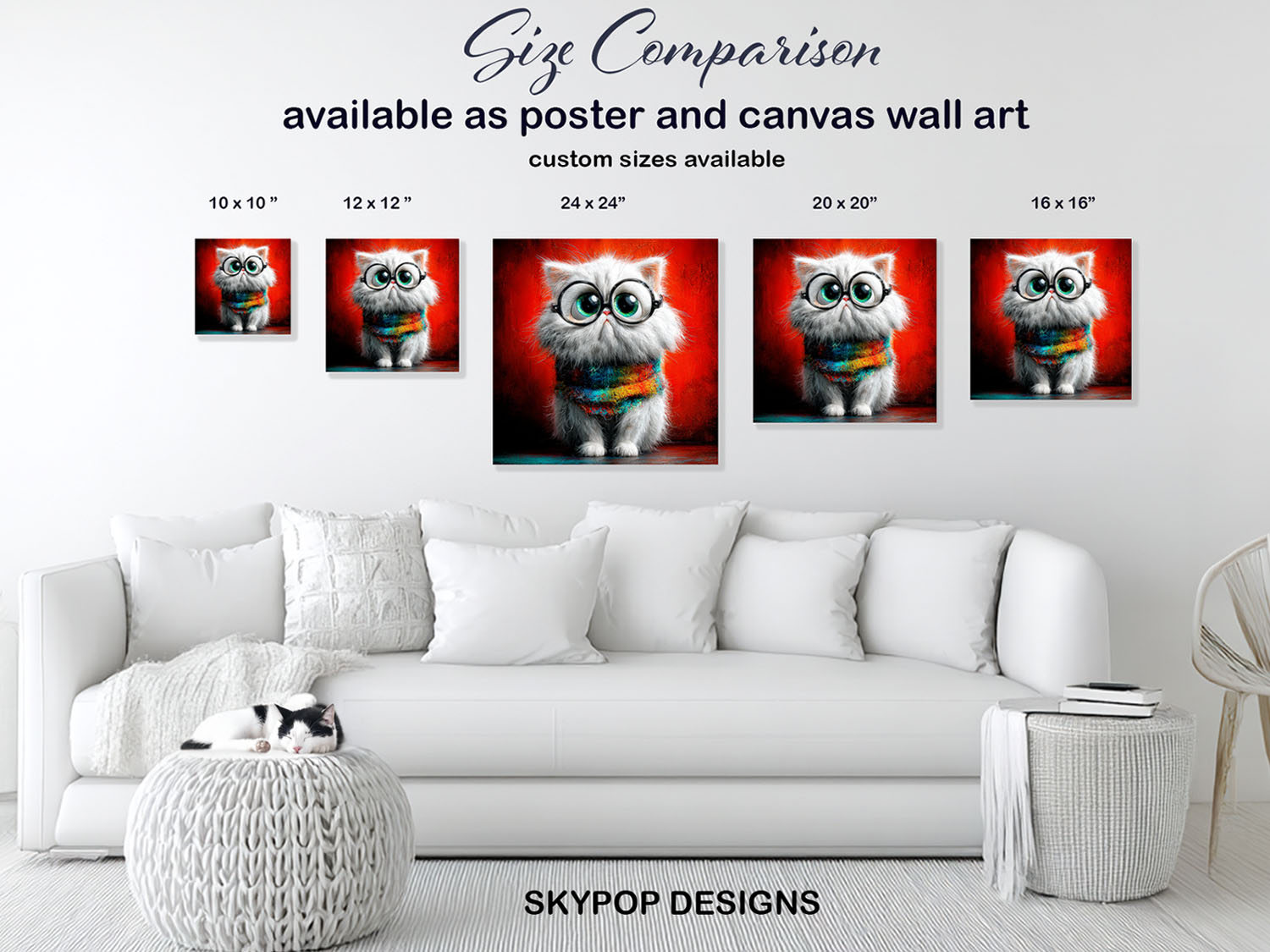 7.jpg Kitten With Glasses Art