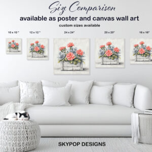 Peony Potted Garden Art