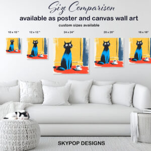 Black Cat Coffee Break Art