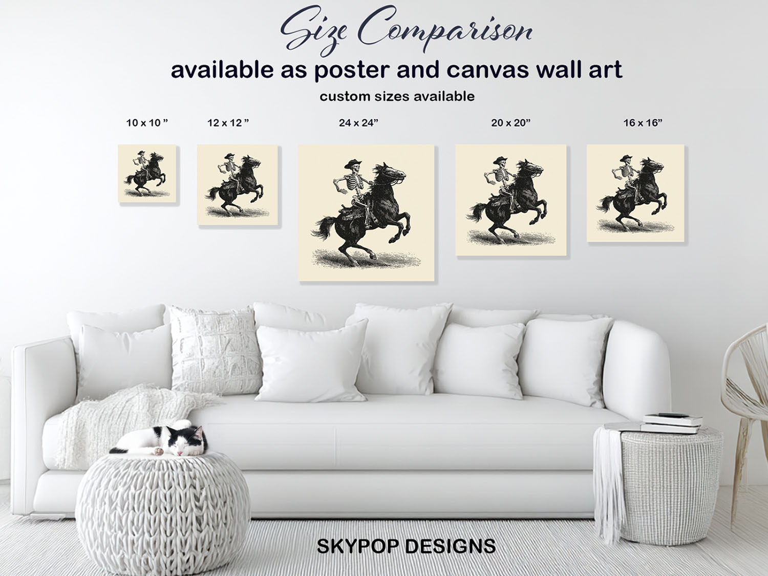 7.jpg Skeleton Cowboy Horse Art