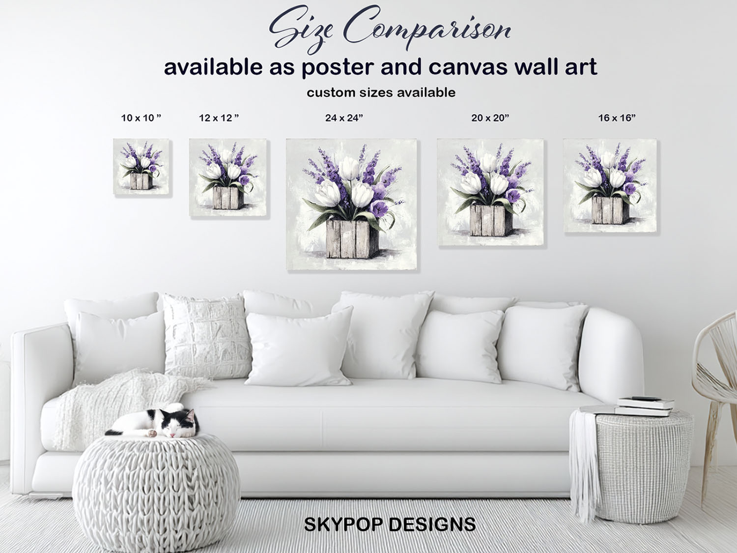 7.jpg Tulip Lavender Bouquet Art