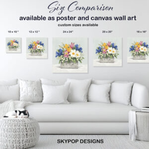 Vibrant Garden Blooms Art