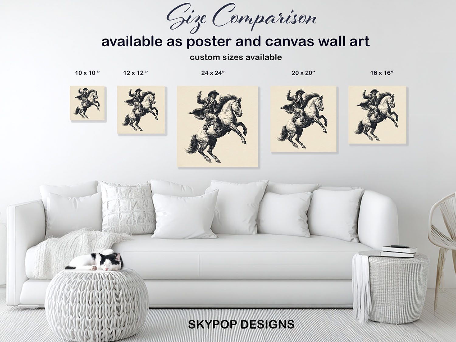 7.jpg Vintage Cowboy Horse Art