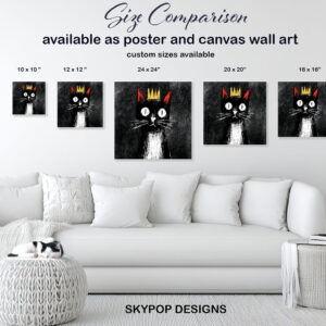 King Cat Crown Art