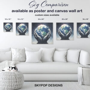 Earth in Hands Wall Art