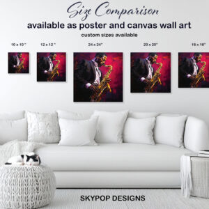 Jazz Saxophone Player Art