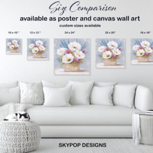 Poppy Lavender Arrangement Art