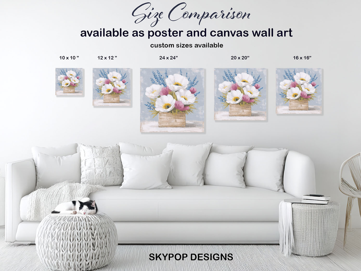 7.jpg Poppy Lavender Arrangement Art