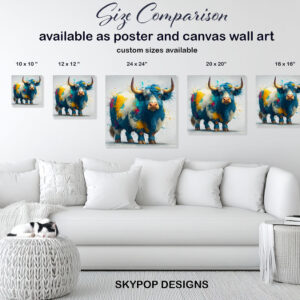 Highland Cow Art
