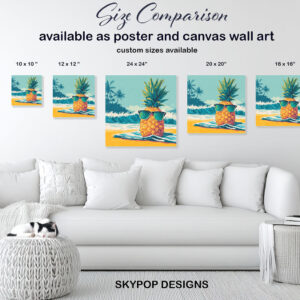 Pineapple Beach Vibes Art