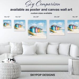 Beach Huts Art