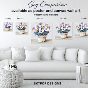 Pansy Pot Garden Art