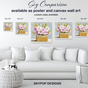 Cherry Blossom Crate Art