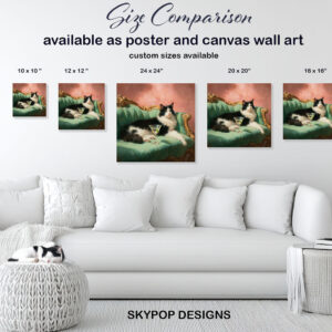 Sophisticated Cat Martini Art