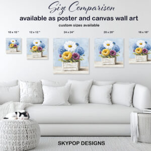 Rustic Blooms Flower Box Art