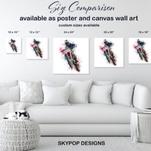 Motocross Racer Art