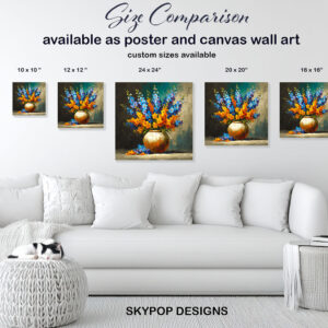 Vibrant Petals In Vase Art