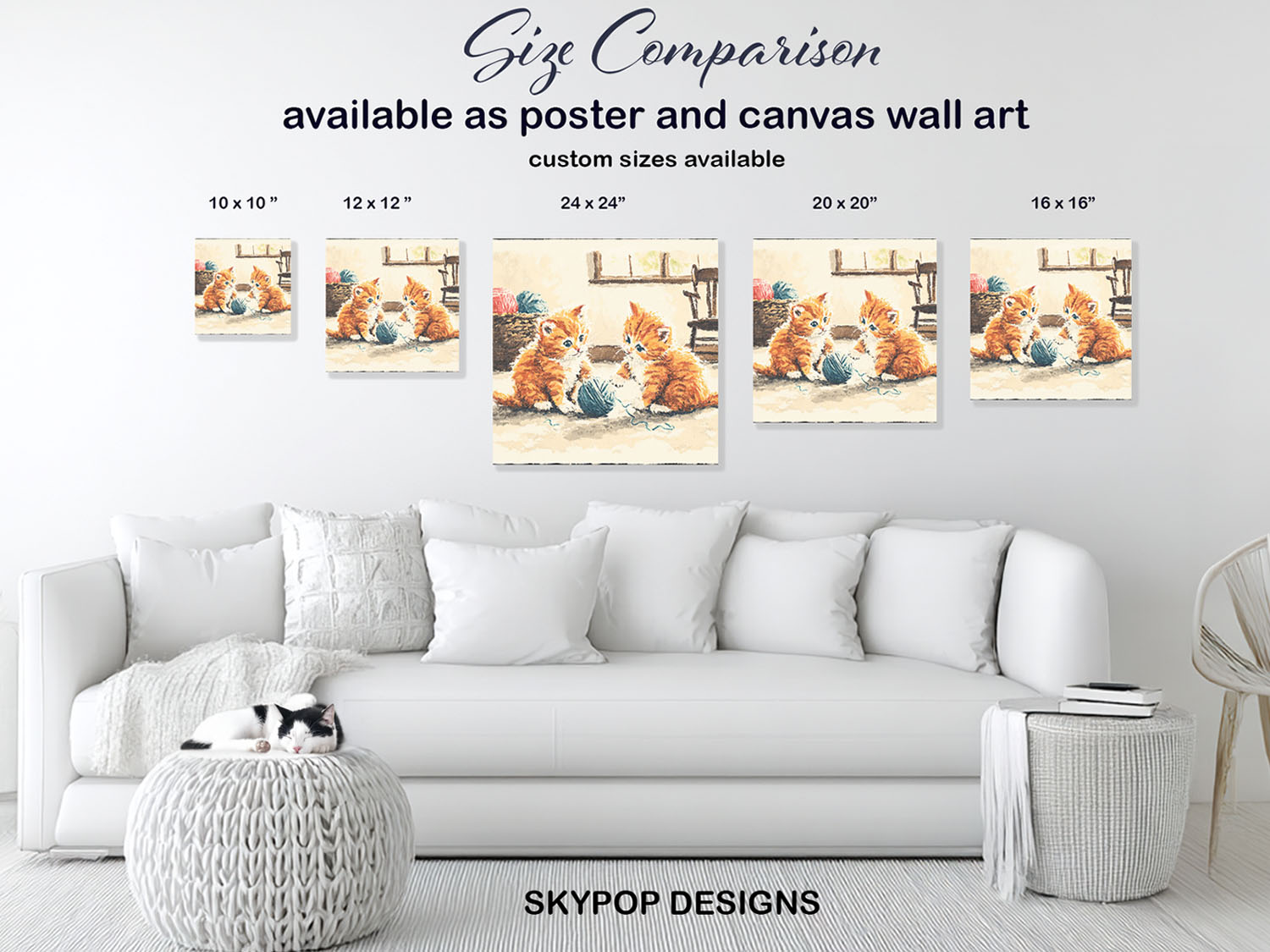 7.jpg Kitten Playing with Yarn Art