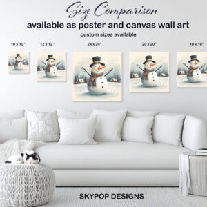 Snowman Winter Wonderland Art