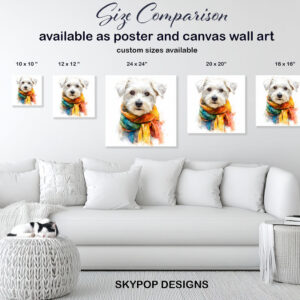 Maltese Dog Art