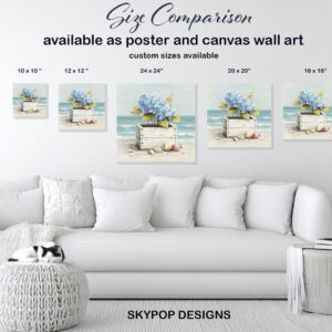 Hydrangea Beach Blooms Art