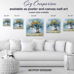 Autumn Tree Landscape Art