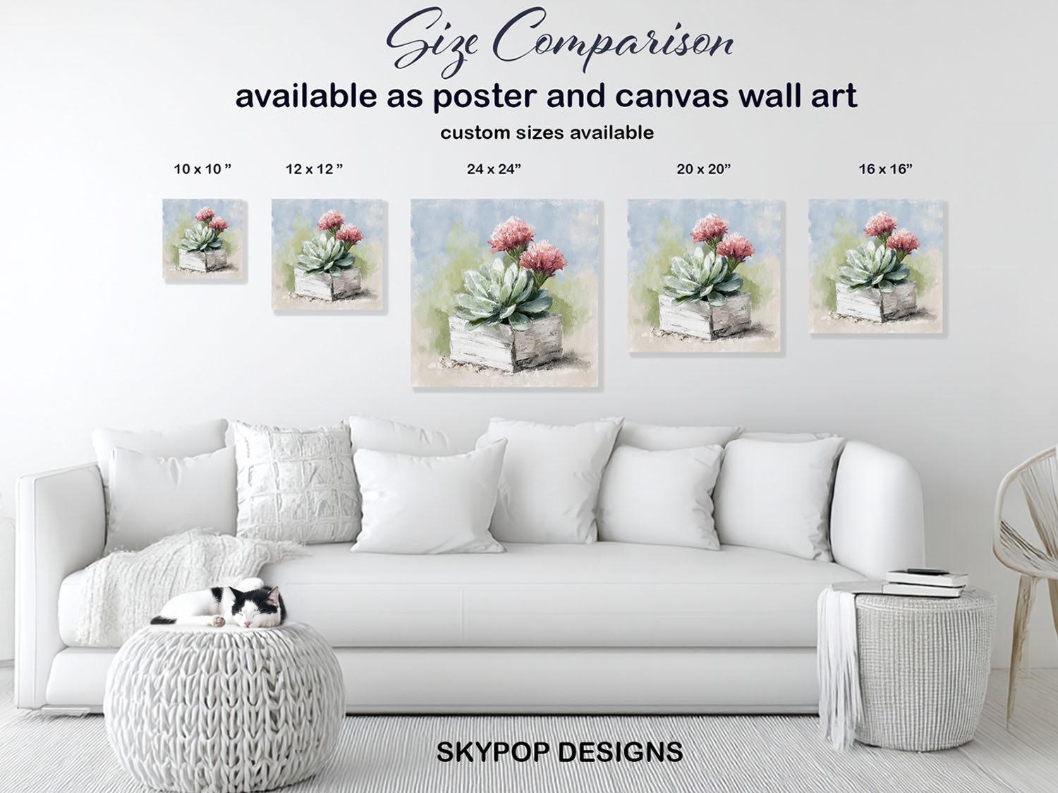 7.jpg Succulent and Pink Flower Pot Art