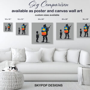 Child Artist and Soldier Art