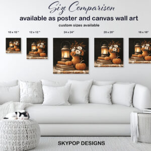 Autumn Lantern Pumpkins Art