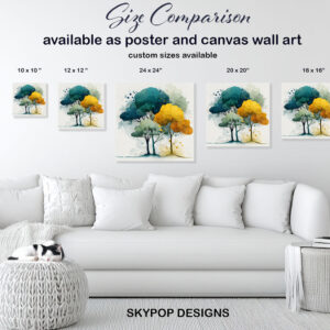 Abstract Tree Canopy Art