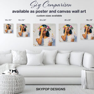 Floral Crown Woman Art