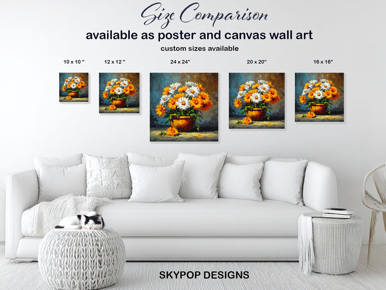 7.jpg Vibrant Daisy Bouquet Art