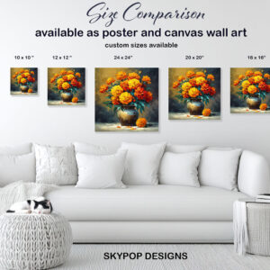 Marigold Bouquet Art