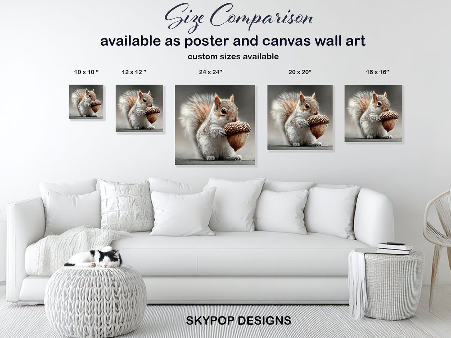 7.jpg Squirrel with Acorn Art