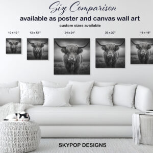 Highland Cow Art