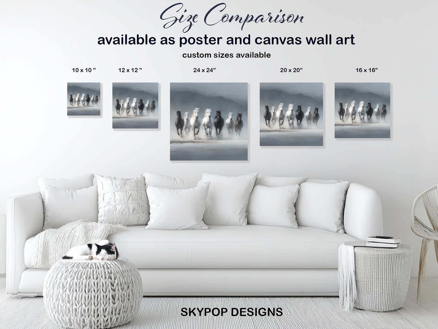 7.jpg Horse Herd Gallop Art