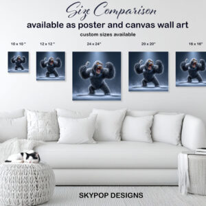 Gorilla Rock and Roll Art