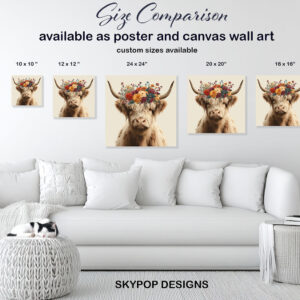 Highland Cow Art