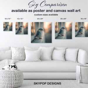 Little Blue Bird Art