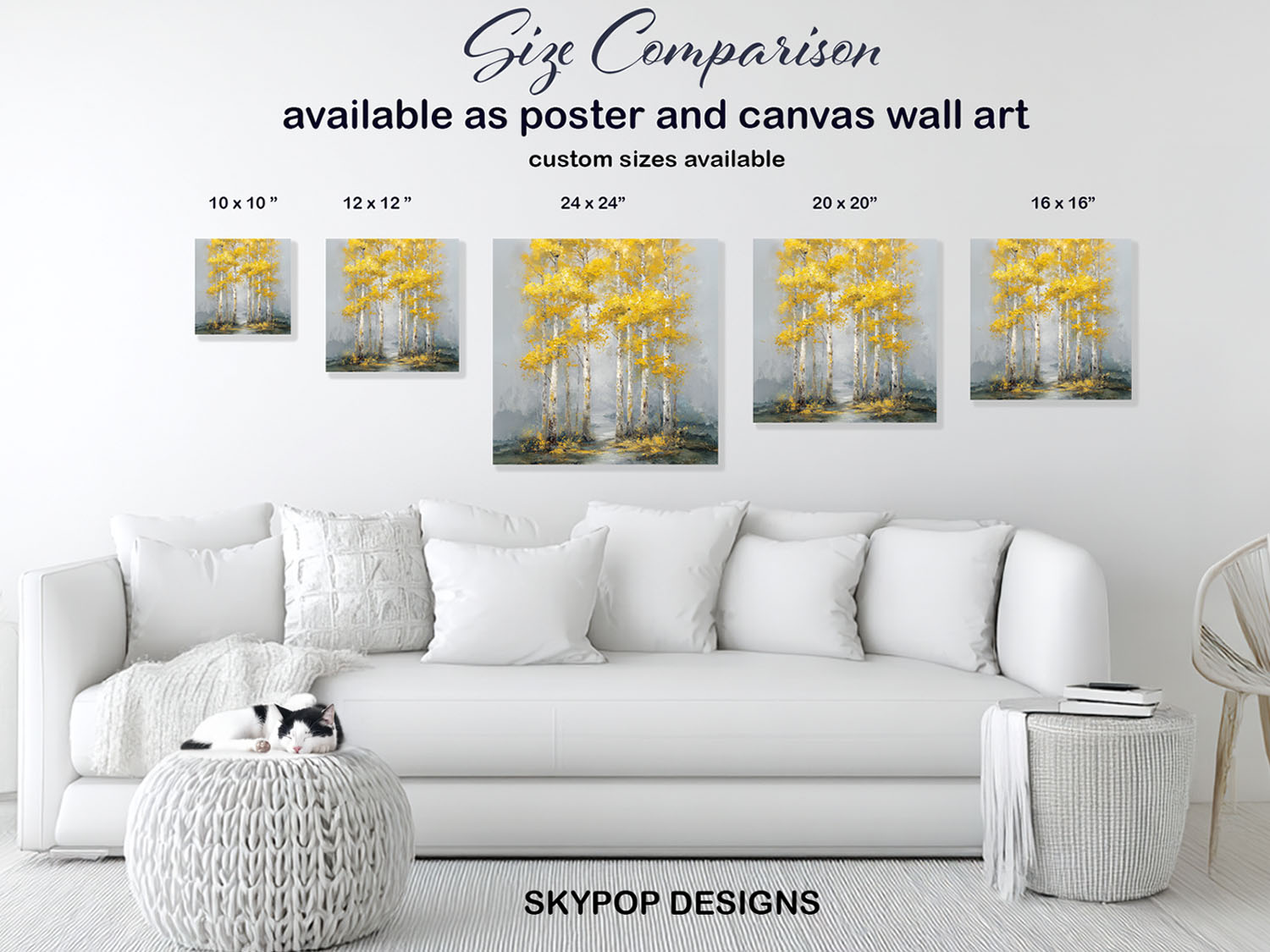 7.jpg Golden Birch Forest Path Art