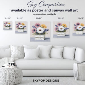 Daisy Bouquet Art