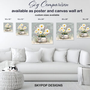 Daisy Bouquet Art