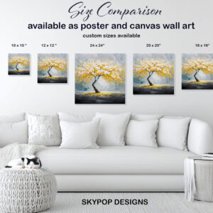 Cherry Blossom Art Canvas or Poster