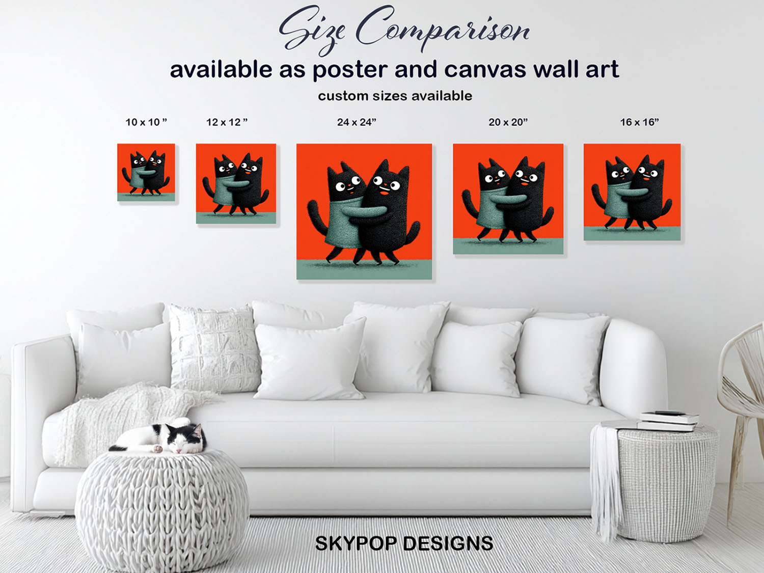 7.jpg Hugging Black Cats Art