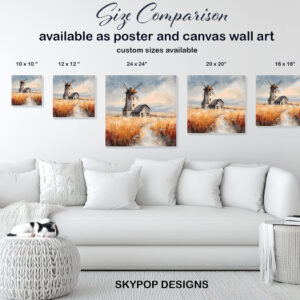 Rustic Windmill Landscape Art