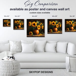 Sunflower Bouquet Art