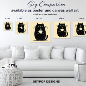 Black Cat Coffee Art