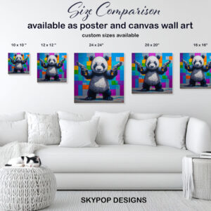Panda Kung Fu Graffiti Art